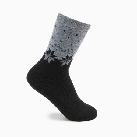 Women's socks, gray/black color, size 23-25
