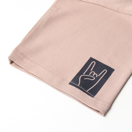 Children's Minaku T -shirt, beige color, height 140 cm-10
