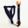 Acunition set is embossed, leash 120 x 1.5 cm, OG 36-49 cm, blue-black