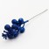 Decorative berries on a stick, blue, 4.5 × 4.5 × 20 cm