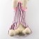 Dress for dogs Culinary, L (DS 32, Osh 38-42, OG 44-48), pink with gray stripes