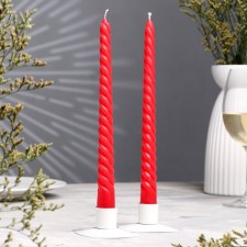 A set of suppositories of twisted, 2.2x 25 cm, 2 pieces, red, 