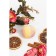 Natural bomb for a bath with Aphrodisiacs "Rosa and Mandarin", 80 grams