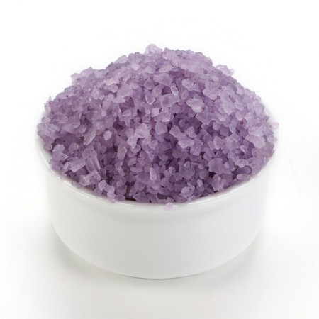 Natural sea salt for a bath, 1 kg (1000 g), lavender aroma, beauty pantry-1