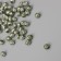 Beads for creativity plastic "Sig-zag" olive-silver set of 20 GP0.6x0.6x0.6 cm 1042857