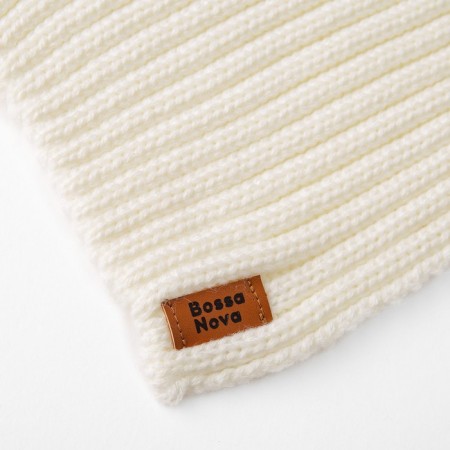 Children's cut scarf, milk color-3