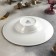 Porcelain plate for the paste Wilmax Splash, 250 ml, d = 27 cm, the color is red