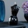 Figure candle "Female Crystal" Black, 10cm