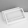 Standing for jewelry "Casket" 36 seats, 21.5 × 15.5 × 3 cm, white color