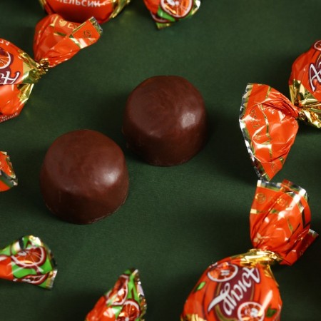 Chocolate sweets "February 23", taste: orange, 120 g.-1