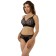 Women's bras of Lengy, size 70c, black color with silver peon
