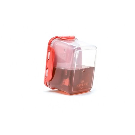 Oursson plastic container, red cover, 630 ml, rectangular-2