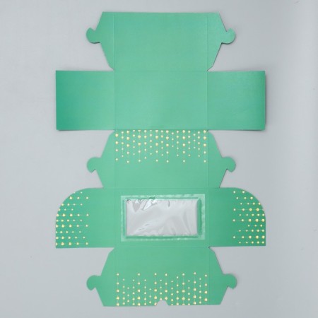 Folding box with bilateral application "Happy New Year!", 16 x 10 x 10 cm, New Year-7
