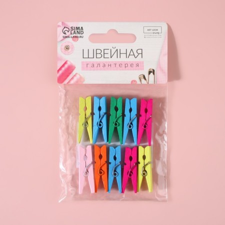 Brongs for sewing, 3 × 0.5 × 0.3 cm, 10 pcs, color colorful-7