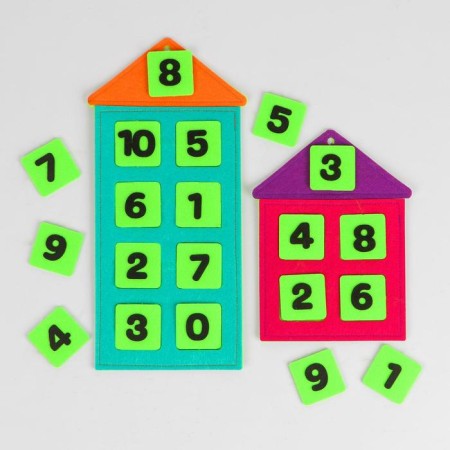 Didactic rug "numerical houses"-2