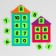 Didactic rug "numerical houses"