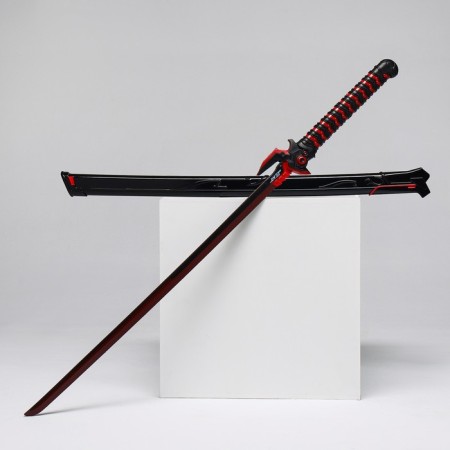 Souvenir weapon "Katana Genji" 108 cm, black with red, polystyrene foam