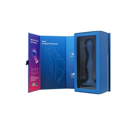 Satiffyer Double Ball-R phallimitator, 18 cm, silicone, blue color-10