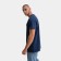 T-shirt male, dark blue color, mixing print, size S