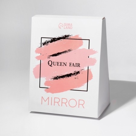 Mirror with storage stand, bilateral, mirror surface 13.5 × 17 cm, color mix-6
