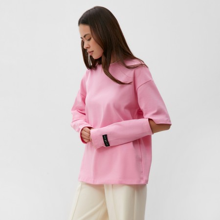Jumper (longshilv) mist: basy, size l-xl pink color-4