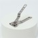 Kusachki - Mespser manicure, 8 cm, with mobile blades, silver color