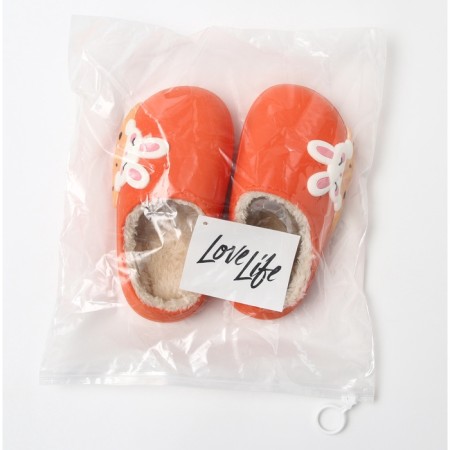 Baby slippers, size 26-27, orange color-8