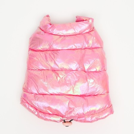 Dog jacket two -sided with weighting, size 10 (DS 25 cm, OG 34 cm, Osh 24 cm), pink-8