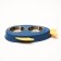 Metal dual bowl on a plastic base 2 x 160 ml, 35 x 23.5 x 5 cm, blue