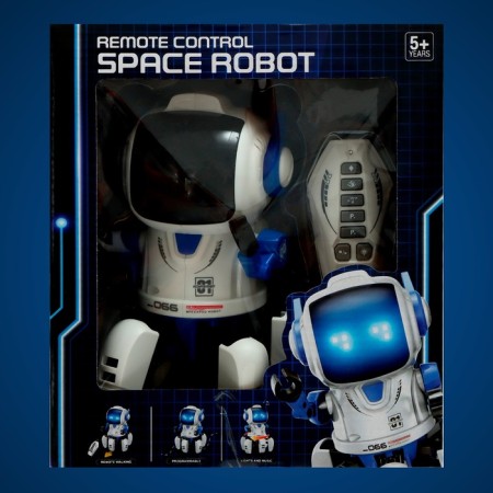 Cosmic robot, radio control, programmable, light, sound-7