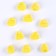 A knitting hat knitted, set 10 pcs., Yellow color, size 1 pc. - 3 × 4 cm