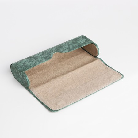 Glasses for glasses 16 x 6.6 x 3.5 cm, clap, green color-3