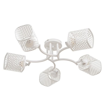 Gwen chandelier 5x60W E27 white 64x25x20cm-3