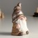 Souvenir Ceramics "Gnomik thought" Beige and cinnamon 9.7x8x16.2 cm
