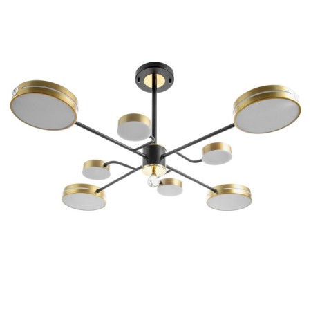 Laser Laser 8XLED 144W 3000-6000K black and gold 75x75x48 cm Bayerlux