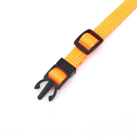 Koshachi collar "bow" with rhinestones, 30 x 1 cm, orange-5