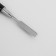 Acryl-gel brush, petal, 14 cm, d-6 × 9 mm, black/silver color