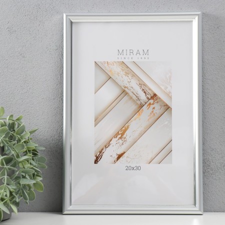 Photo frame Plastic "Mira" 20x30 cm, 636421-8, silver (plastic screen)-3