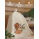 Bath hat "Rub my back" with print, white