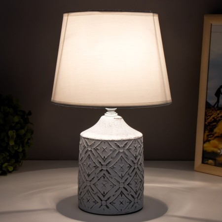 Assanti table lamp E14 40W white-gray 19.5x19.5x32 cm Risalux-2