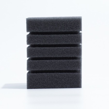 Rectangular sponge for the turbo filter No. 7, 8 x 8 x 10 cm, gray-1
