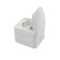 Single (ceramics) Mini OG IP54, with grounding, o/y, white kranz