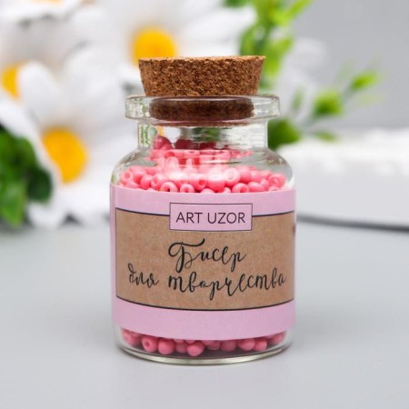 12/0 round beads in the bottle "Dust Rose" 20 g
