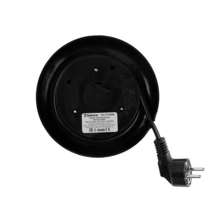 Electric kettle Sakura SA-2718DBK, glass, 1.7 l, 2200 watts, adjustment t °, black-6