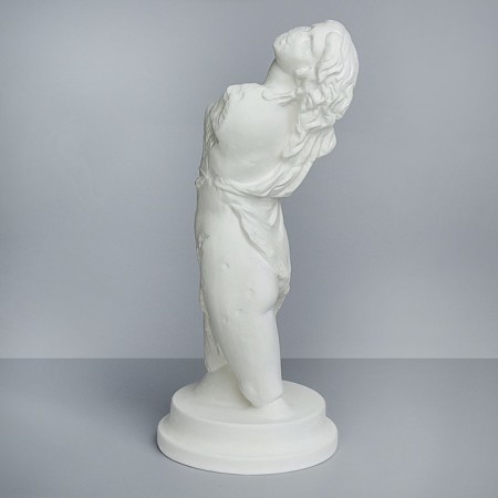 Gypsum figure torso dancing menada bacchanka, 21.5 x 21.5 x 52 cm-2