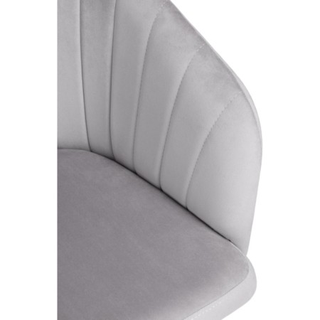 Computer chair thibault plastic/velor, white/gray 60x60x81 cm-5