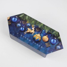The prefabricated box - the context of New Year's toys, 14 x 22 x 8 cm, New Year