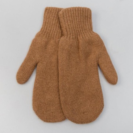 Male mittens from Mongol wool, red color, size 20-24