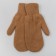 Male mittens from Mongol wool, red color, size 20-24