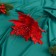 Decor "Winter Flower" Patterns, 24x15 cm, red